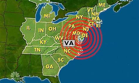 Virginia Earthquake 2011 1 Of Ninety Tremors Across Us In A Day