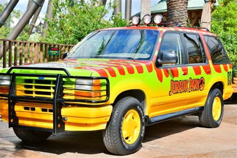 Iconic Jurassic Park Cars From The Classic Dinosaur Film Franchise