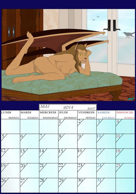Rule 34 2014 Breasts Calendar Medium Disney Fab3716 Female Gargoyles Maggie Reed May Month