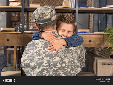 Military Father Son Image And Photo Free Trial Bigstock