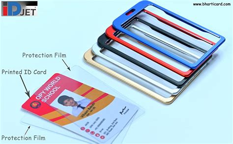 Idjet Metal Id Card Holder 10 Holders Blue Office Products