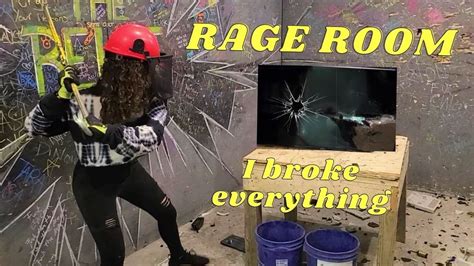 Destroying A Rage Room Youtube