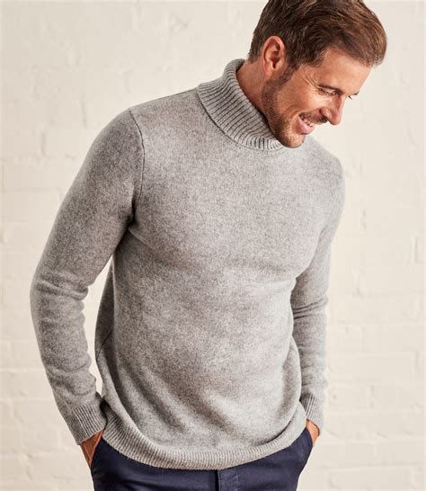 woolovers mens long sleeve lambswool polo neck jumper sweater christmas knitted ebay