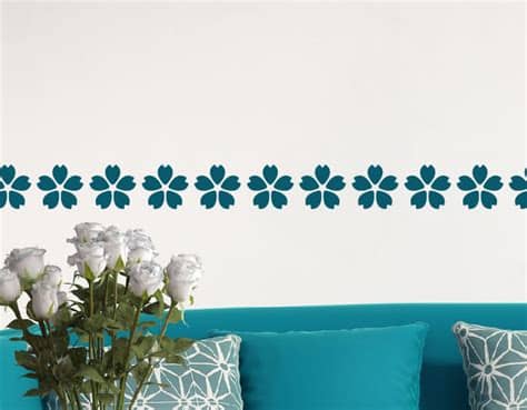 Es perfecta para decorar tu cocina, para un regalo muy original, o para comenzar tu propio negocio. Decoración con cenefas adhesivas "Flores de cinco pétalos ...
