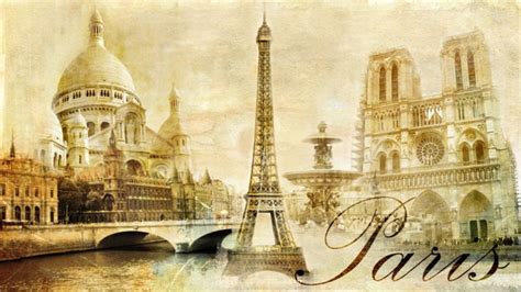 Free Download 8114754 Vintage View Of Paris On The Grunge Background