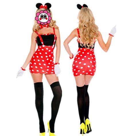 abbille dot mouse cosplay costumes straps halloween women sexy dancing dress fantasy stage