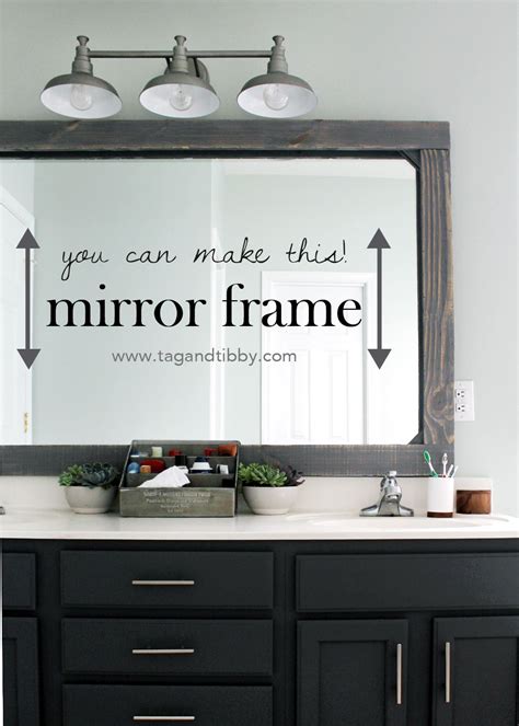 There are no additional costs to you by clicking on the links however, it helps glue and staple the boards for the bathroom mirror frame. How to Frame a Mirror with Wood | Bathroom mirrors diy ...