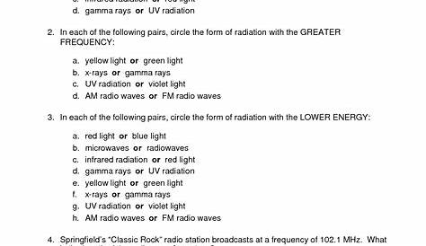 12 Best Images of Light Spectrum Worksheet To Color - Waves and