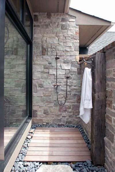 Top 60 Best Outdoor Shower Ideas Enclosure Designs Chuveiros