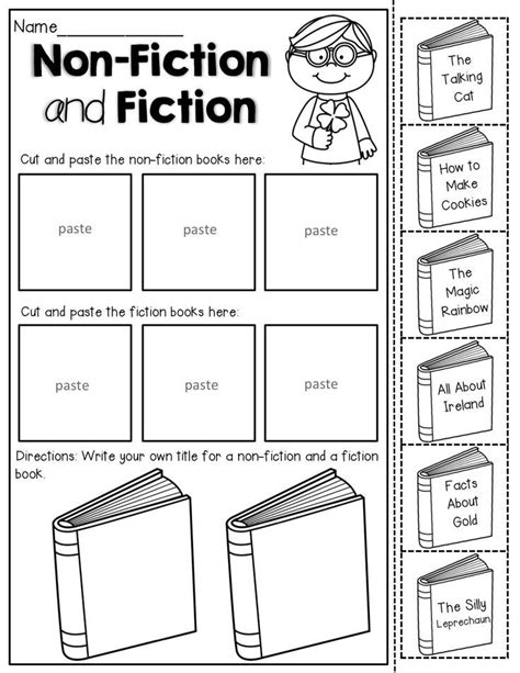 Parts Of A Nonfiction Book Worksheet