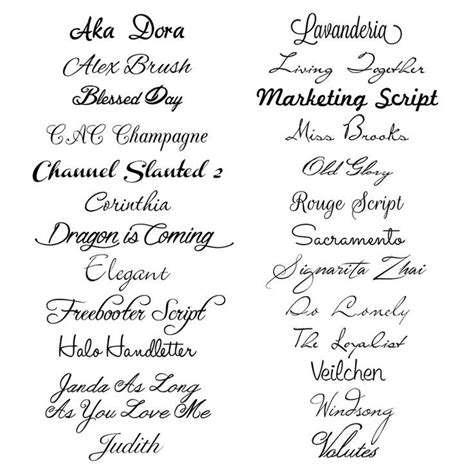25 Free Script Fonts Free Tattoo Fonts Best Tattoo Fonts Handwriting