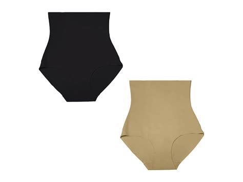 paquete de 2 faja tipo pantaletas calzón sin costuras invisibles tatys fashion 1 nude 1 negro