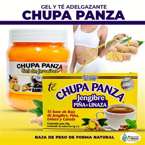 Buy Chupa Panza Gel Naranja 250 Gr Y Te Gnvida 30 Sobres Combo Adelgazante ¡adios A La Grasa