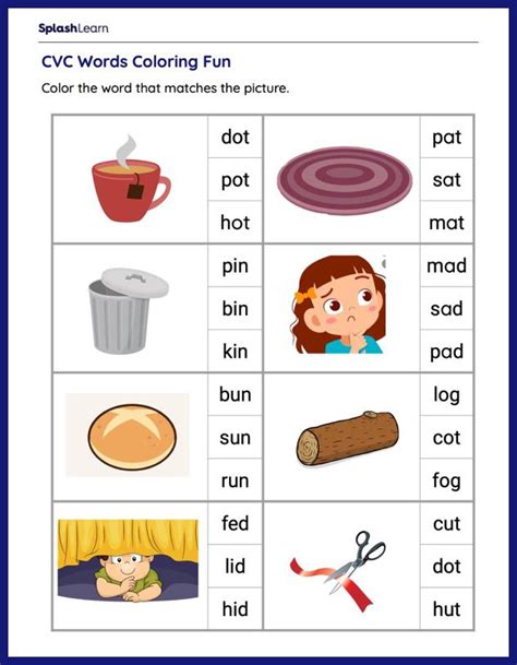 Cvc Word Worksheets For Kindergarten Printable Kindergarten Worksheets