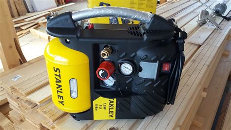 Delivery 7 days a week. Stanley air compressor without oil DN 200/10/5 Test - YouTube