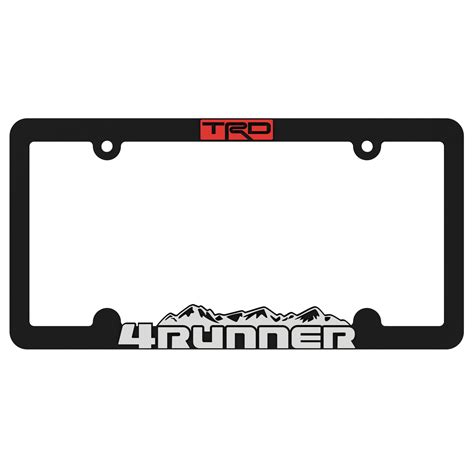 TRD 4Runner License Plate Frame Bracket — Custom Car Gear MODS