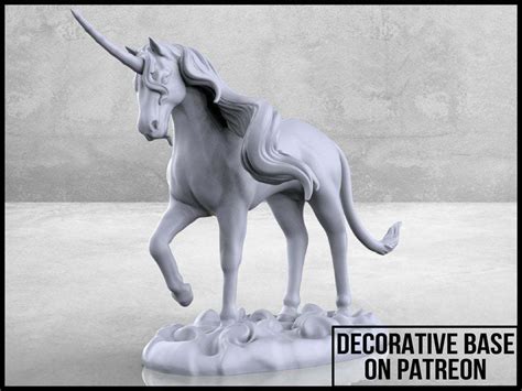 Stl File Unicorn Tabletop Miniature・3d Printing Template To Download