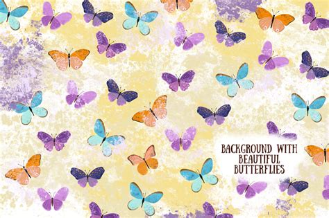Summer Butterflies Clip Art By Lesya Skripak