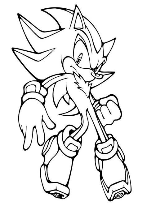Dibujos Para Colorear Super Sonic Para Colorear
