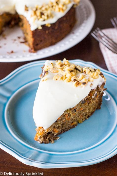 This cake is sooo good! Homemade Carrot Cake | Deliciously Sprinkled