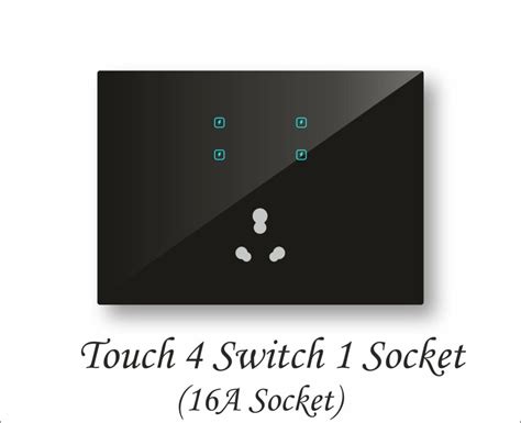 4 Touch Switches And 1 Socket 16a Smarden