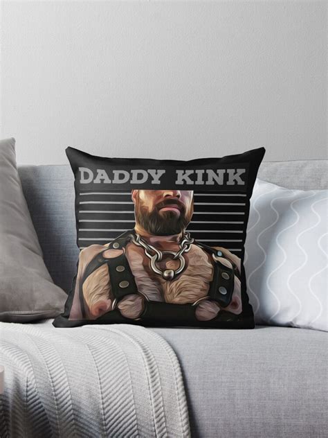 Daddy Kink Art Throw Pillows By Jasonlloyd Redbubble
