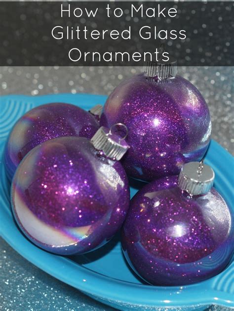 The difference between the two: How to Make Glittered Glass Ornaments for Christmas