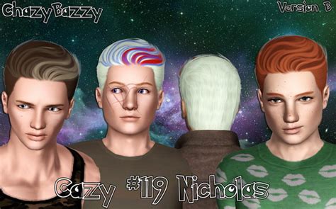 Cazy 119 Nicholas Hairstyle Retextured By Chazy Bazzy Sims 3 Hairs