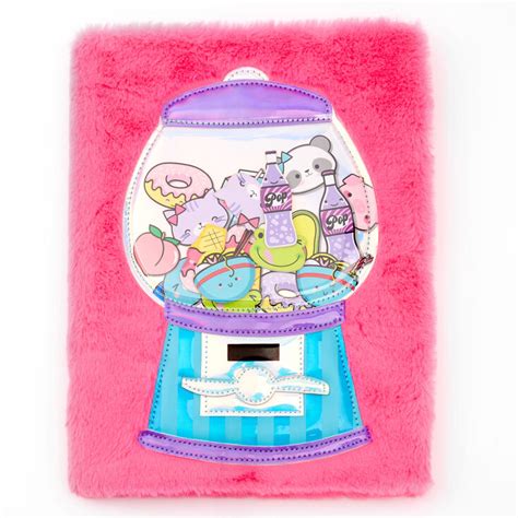 Gumball Machine Plush Sketchbook Pink Claires Us