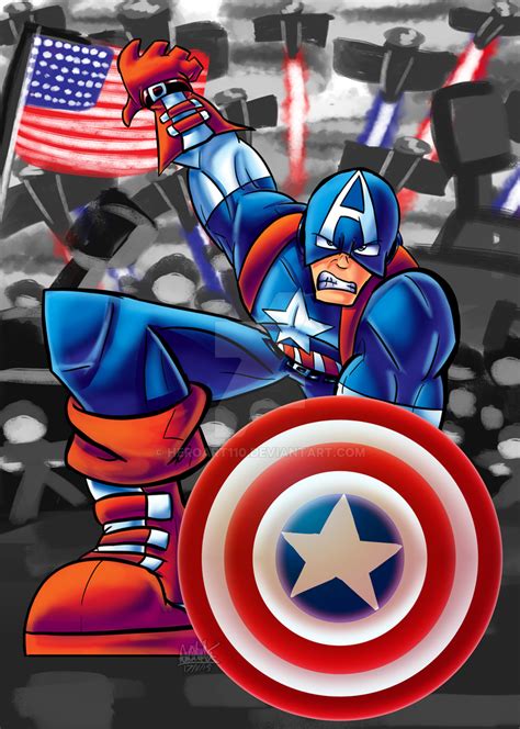 Captain America By Heroart110 On Deviantart