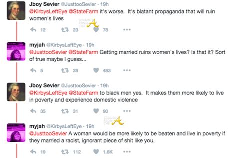 State Farm Interracial Couple Tweets 2 Straight From The A Sfta