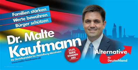 Was will die partei und was steht in ihrem wahlprogramm für die landtagswahl? Alternative für Deutschland | Heidelberg - Dr. Malte ...