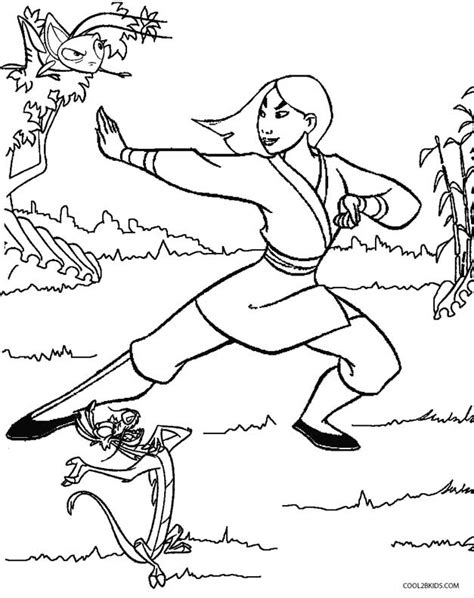 How many princesses do you know? Printable Mulan Coloring Pages For Kids | Cool2bKids
