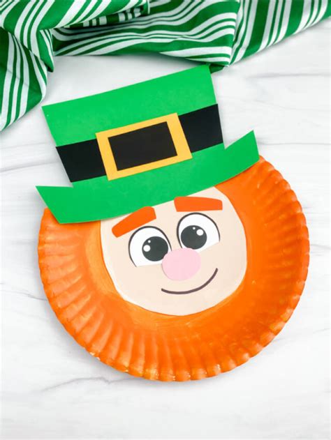 Paper Plate Leprechaun Craft Free Template Story Simple Everyday Mom