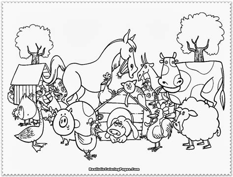 Farm Animal Coloring Pages Realistic Coloring Pages