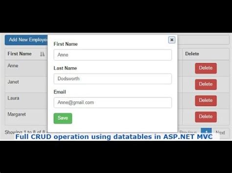 Crud Operations In Asp Net Core Mvc And Entity Framework Webframes Org