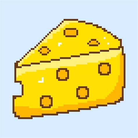 Premium Vector Pixel Art Cheese