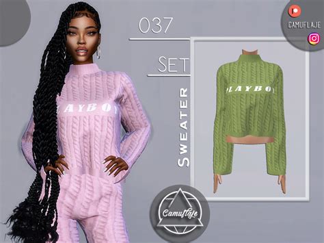 Set 037 Sweater By Camuflaje At Tsr Sims 4 Updates