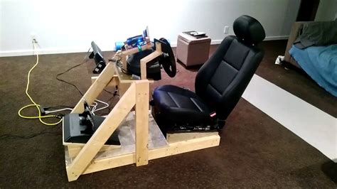 Diy Sim Racing Rig 60 Youtube