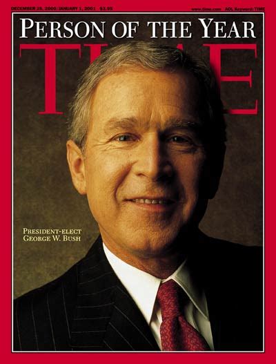 Time Magazine Cover George W Bush Person Of The Year Dec 25 2000