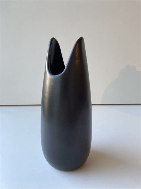 Black Vase 795 Blandannat Keramik Upsala Ekeby