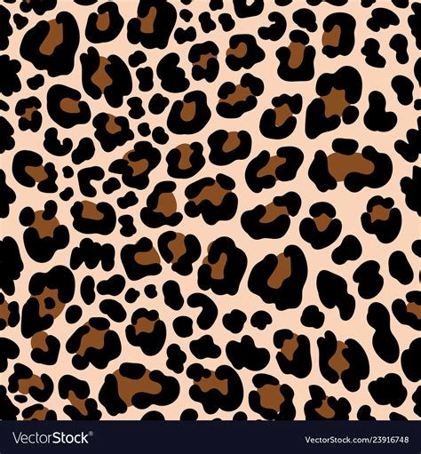 Animal Pattern Leopard Seamless Background Vector Image
