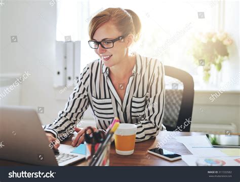 Successful Female Entrepreneur New Online Business Stock Photo