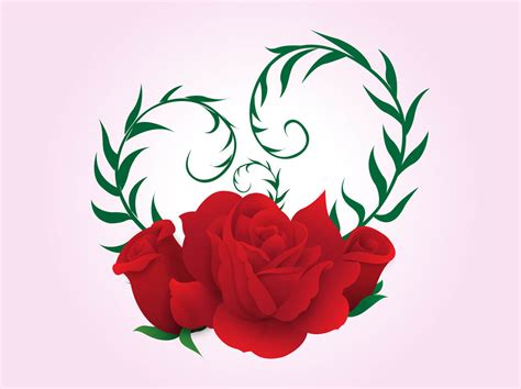 Rose Love Vector Vector Art And Graphics