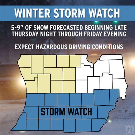 Winter Storm Watch Issued For Southeast Michigan Heavy Snow Expected