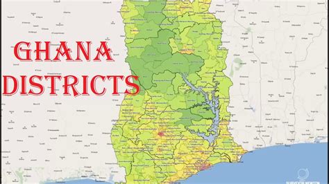 Ghana Districts Map Youtube