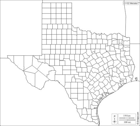 Texas Free Map Free Blank Map Free Outline Map Free Base Map