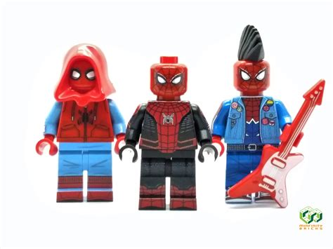 Custom Lego Minifigure Spider Man Spiderman Lego Marvel Custom Lego