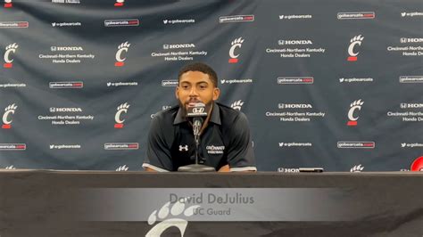 Watch Uc Guard David Dejulius Speaks With Media Before His Final