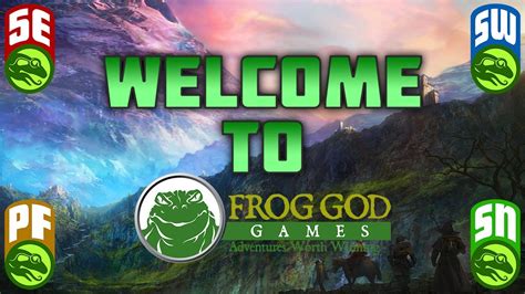 Welcome To Frog God Games Youtube